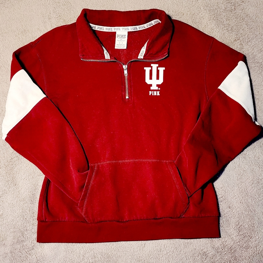 Victoria secret pink bling 1/4 zip sweatshirt